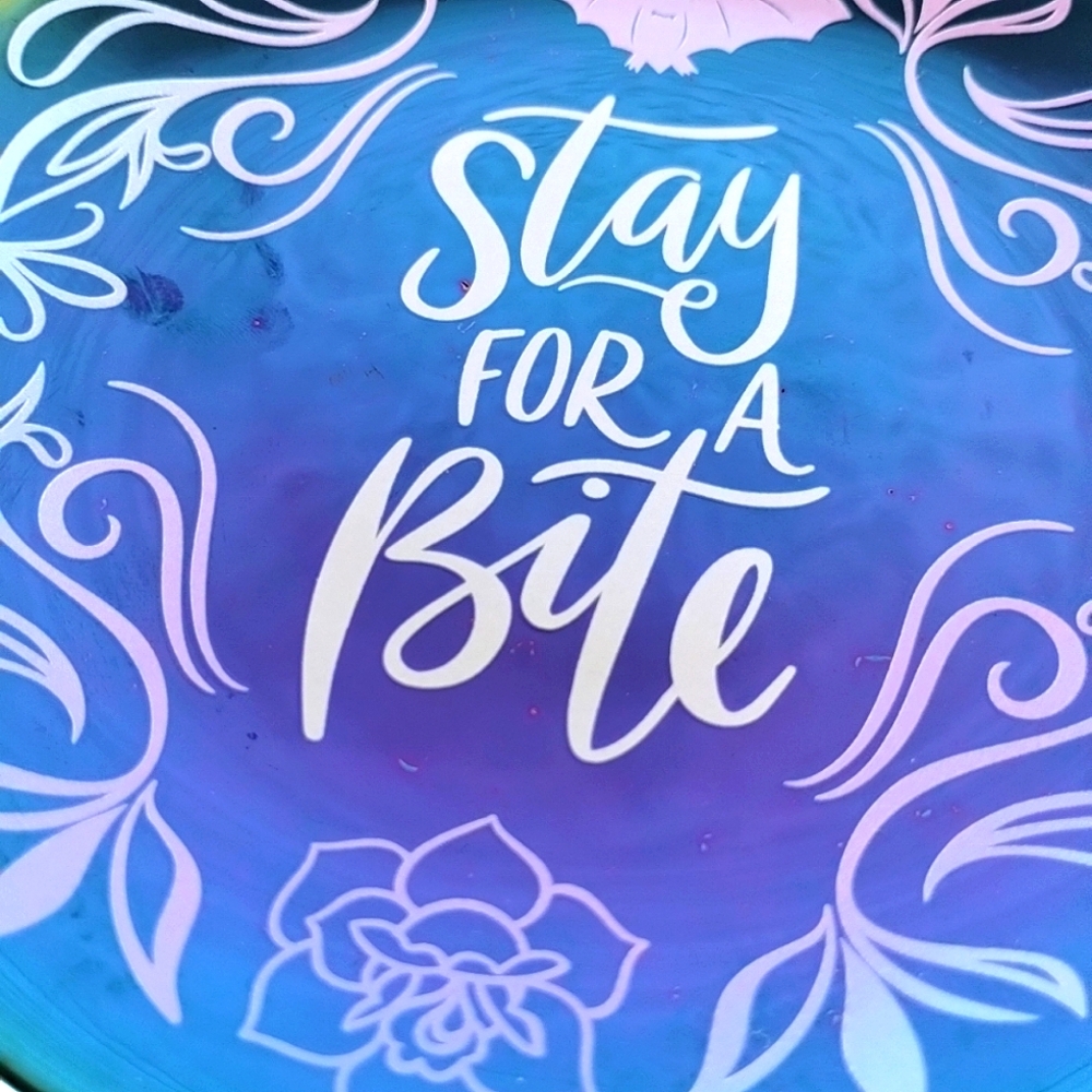 Stay For A Bite Iridescent Tidbit Plate Bat Set Of 4 Bewitched - Picture 13 of 15